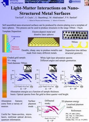 Light-Matter Interactions on Nano-Structured Metal Surfaces