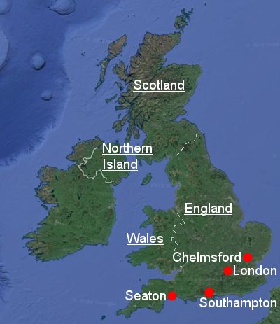 Map of UK