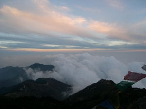 Close to sunset, Sandakphu